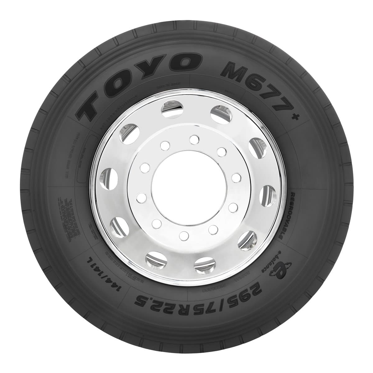 Toyo M677+ 285/75R24.5/14